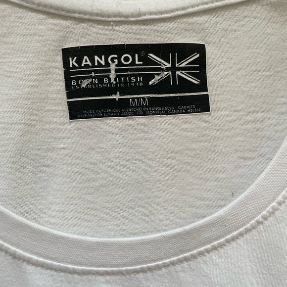 Kangol White Woman TShirt size M Scroop Neck From Pets- - Picture 9 of 11
